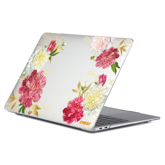 ENKAY Flower Series Pattern Laotop Protective Crystal Case for MacBook Pro 16 inch A2141(Paeonia) by ENKAY