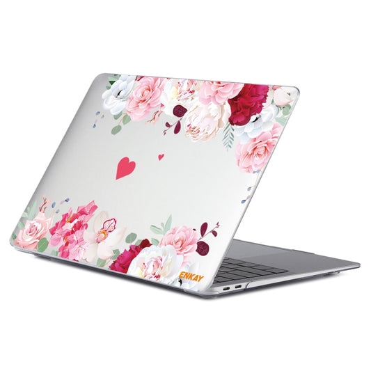 ENKAY Flower Series Pattern Laotop Protective Crystal Case For MacBook Pro 16.2 inch A2485 2021/A2880 2023(Peony) by ENKAY
