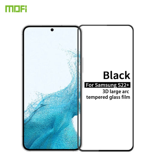 For Samsung Galaxy S22+ 5G MOFI 9H 3D Explosion-proof Tempered Glass Film(Black) by MOFI