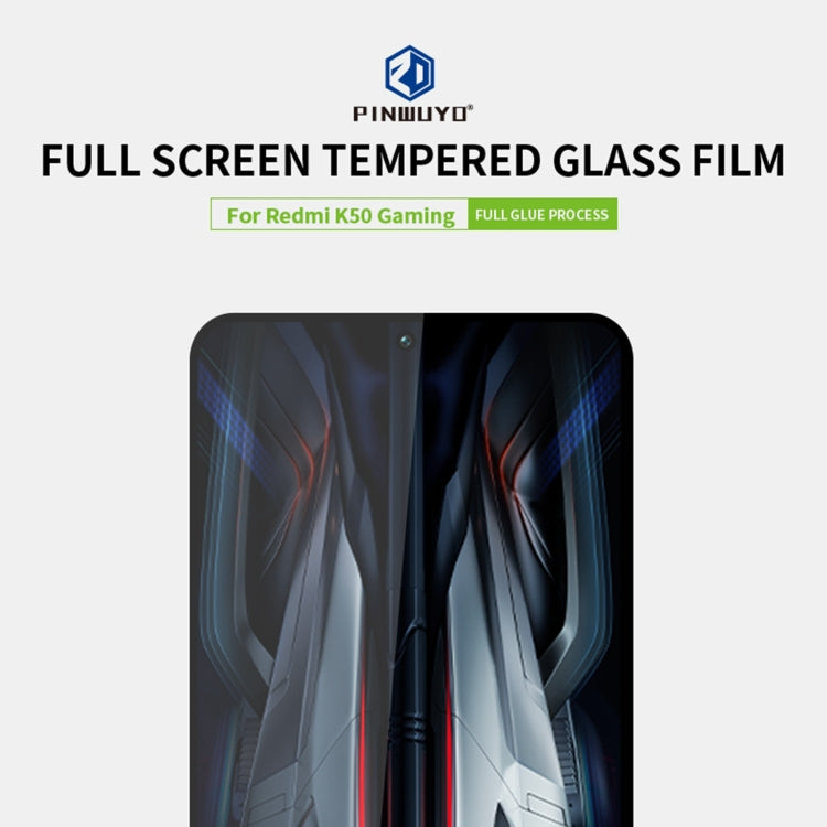 For Xiaomi Redmi K50 Gaming PINWUYO 9H 2.5D Full Screen Tempered Glass Film(Black) - by PINWUYO | Online Shopping UK | buy2fix