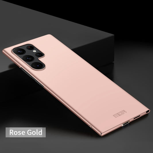 For Samsung Galaxy S22 Ultra 5G MOFI Frosted PC Ultra-thin Hard Case(Rose Gold) by MOFI