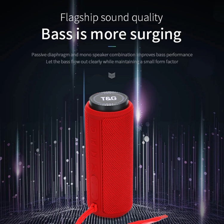 T&G TG332 10W HIFI Stereo Waterproof Portable Bluetooth Speaker(Red) by T&G