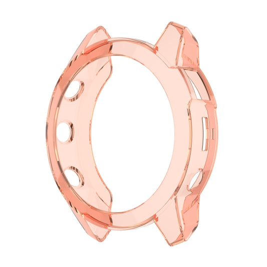 For Garmin Epix Gen2 Non-full Coverage Hollow TPU Watch Case(Transparent Pink) by buy2fix
