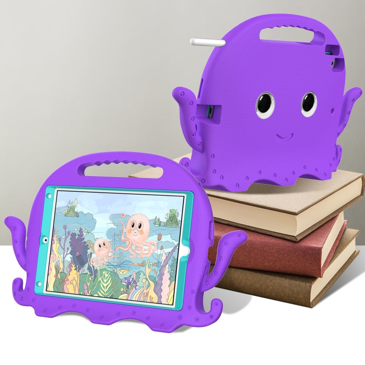 For iPad 10.2 2019 / 2020 Octopus Style EVA + PC Tablet Case with Strap(Purple) - iPad 10.2 Cases by buy2fix | Online Shopping UK | buy2fix