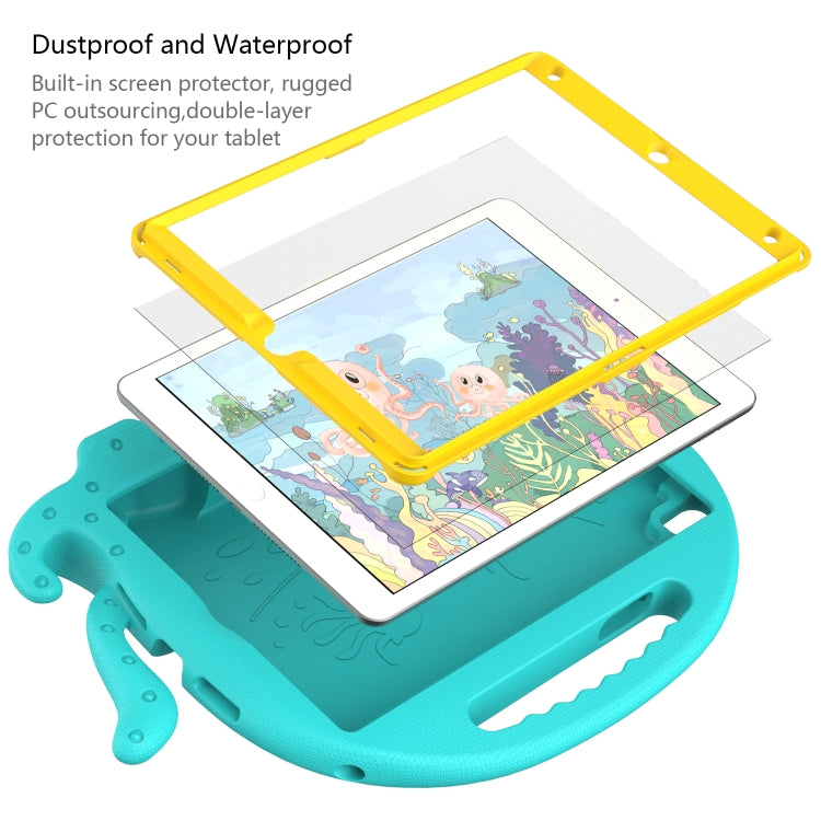 For iPad Air 3 10.5 2019 / Pro 10.5 Octopus Style EVA + PC Tablet Case with Strap(Glacial Green) - iPad 10.2 Cases by buy2fix | Online Shopping UK | buy2fix