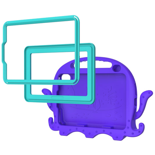 For iPad mini 6 / mini 2024 Octopus Style EVA Hybrid PC Tablet Case with Strap(Purple) - iPad mini 6 Cases by buy2fix | Online Shopping UK | buy2fix
