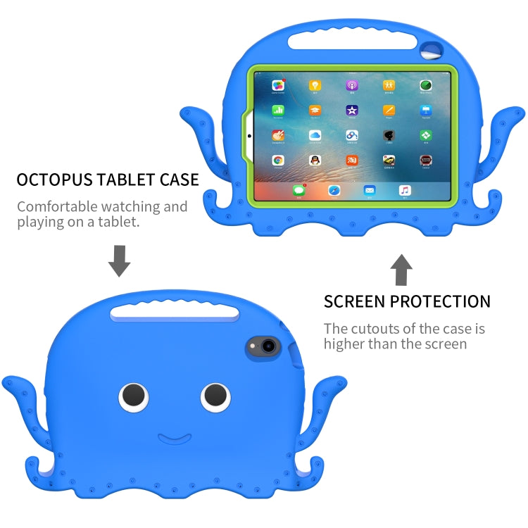 For iPad mini 6 / mini 2024 Octopus Style EVA Hybrid PC Tablet Case with Strap(Blue) - iPad mini 6 Cases by buy2fix | Online Shopping UK | buy2fix