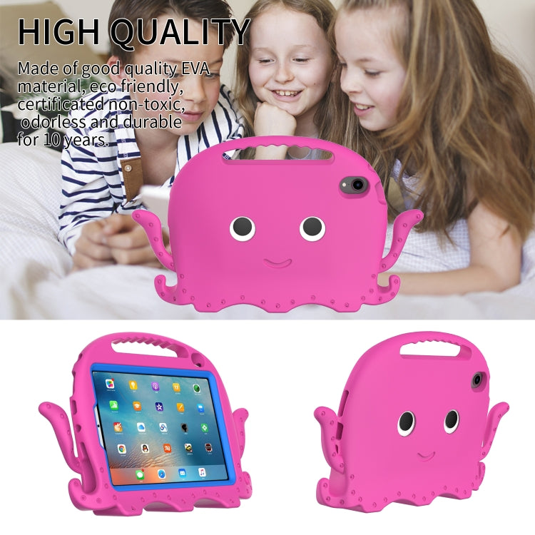 For iPad mini 6 / mini 2024 Octopus Style EVA Hybrid PC Tablet Case with Strap(RoseRed) - iPad mini 6 Cases by buy2fix | Online Shopping UK | buy2fix