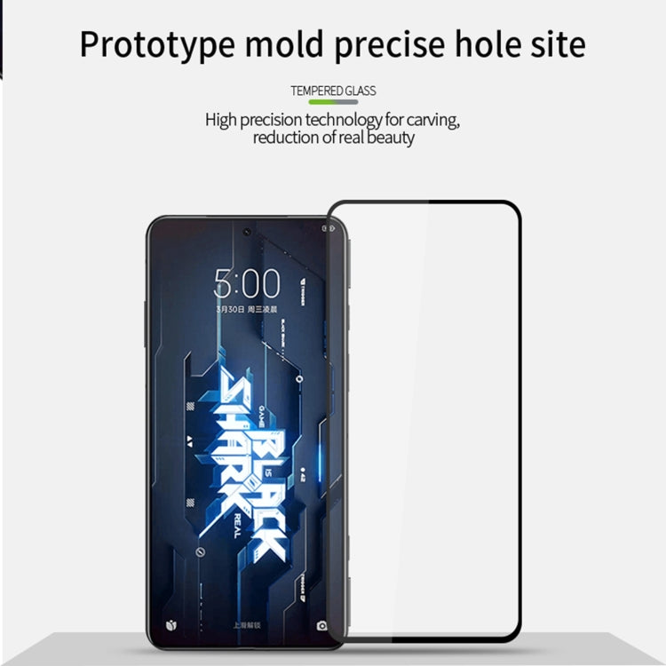 For Xiaomi Black Shark 5 / 5 Pro PINWUYO 9H 2.5D Full Screen Tempered Glass Film(Black) - by PINWUYO | Online Shopping UK | buy2fix