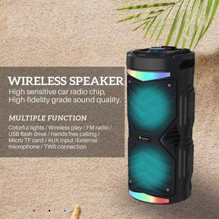 NewRixing NRG6601A Outdoor Portable Karaoke Wireless Speaker 20W Audio Amplifier With Mic(C) - Desktop Speaker by NewRixing | Online Shopping UK | buy2fix