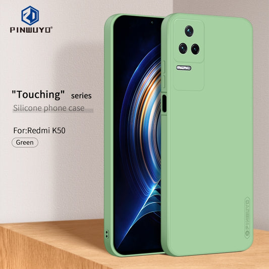 For Xiaomi Redmi K40S PINWUYO Sense Series Liquid Silicone TPU Phone Case(Green) by PINWUYO