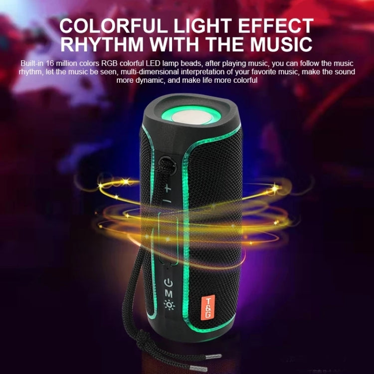 T&G TG288 TWS Portable LED Light Bluetooth Speaker(Red) - Desktop Speaker by T&G | Online Shopping UK | buy2fix