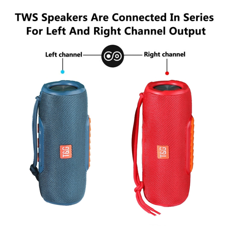T&G TG341 TWS Portable Wireless Bluetooth HiFi Speaker(Red) - Desktop Speaker by T&G | Online Shopping UK | buy2fix