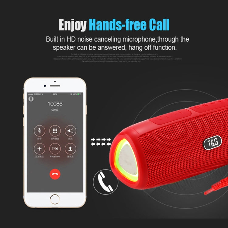 T&G TG344 Portable LED Light TWS Wireless Bluetooth Speaker(Orange) - Desktop Speaker by T&G | Online Shopping UK | buy2fix