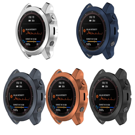 For Garmin Fenix 7 Shockproof TPU Watch Case(Black) by buy2fix