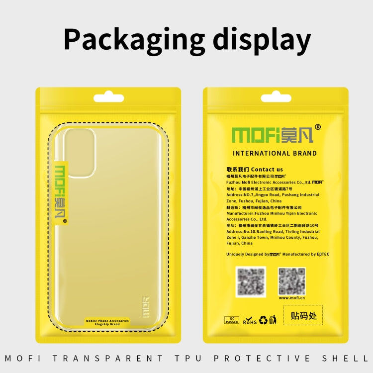 For Samsung Galaxy A22 4G MOFI Ming Series Ultra-thin TPU Phone Case(Transparent) by MOFI