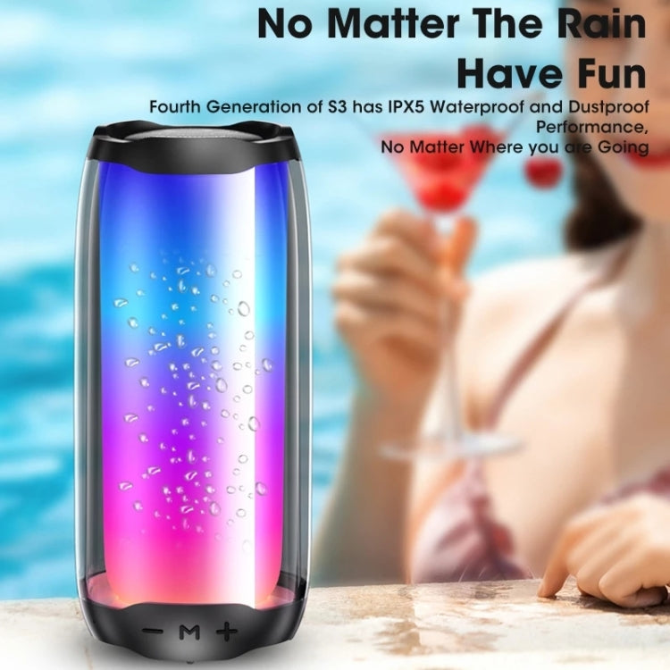 NBY 8892 LED IPX5 Waterproof Portable Wireless Bluetooth Speaker(Black) - Desktop Speaker by NBY | Online Shopping UK | buy2fix