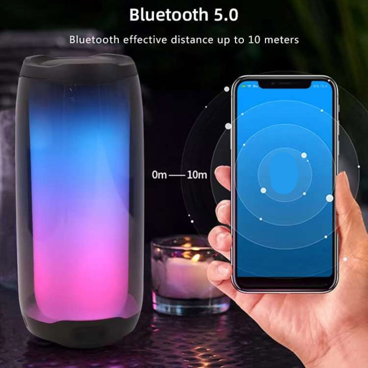 NBY 8892 LED IPX5 Waterproof Portable Wireless Bluetooth Speaker(White) - Desktop Speaker by NBY | Online Shopping UK | buy2fix