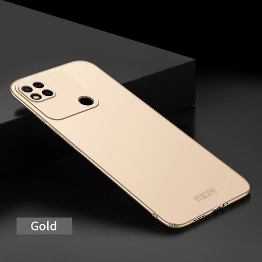 For Xiaomi Redmi 10A MOFI Frosted PC Ultra-thin Hard Case(Gold) by MOFI