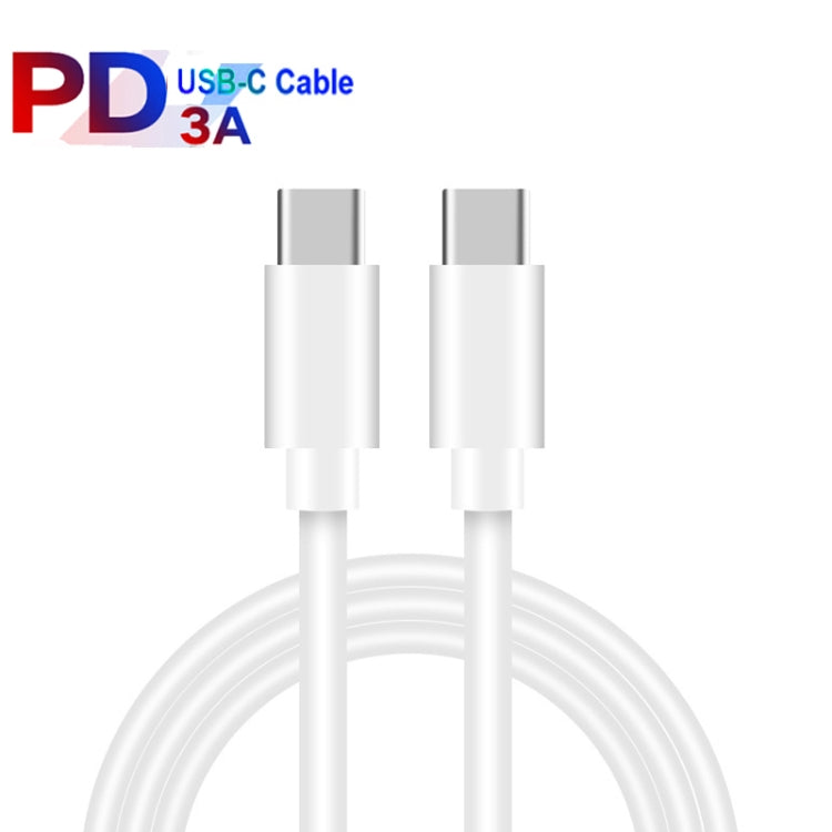 PD 35W Dual USB-C / Type-C Ports Charger with 1m Type-C to Type-C Data Cable, EU Plug - USB Charger by buy2fix | Online Shopping UK | buy2fix