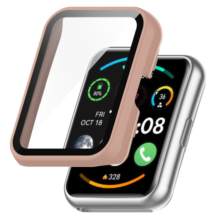 For OPPO Watch Free PC+ Toughened Film Fully Enclosed Protective Watch Case(Green) - by buy2fix | Online Shopping UK | buy2fix