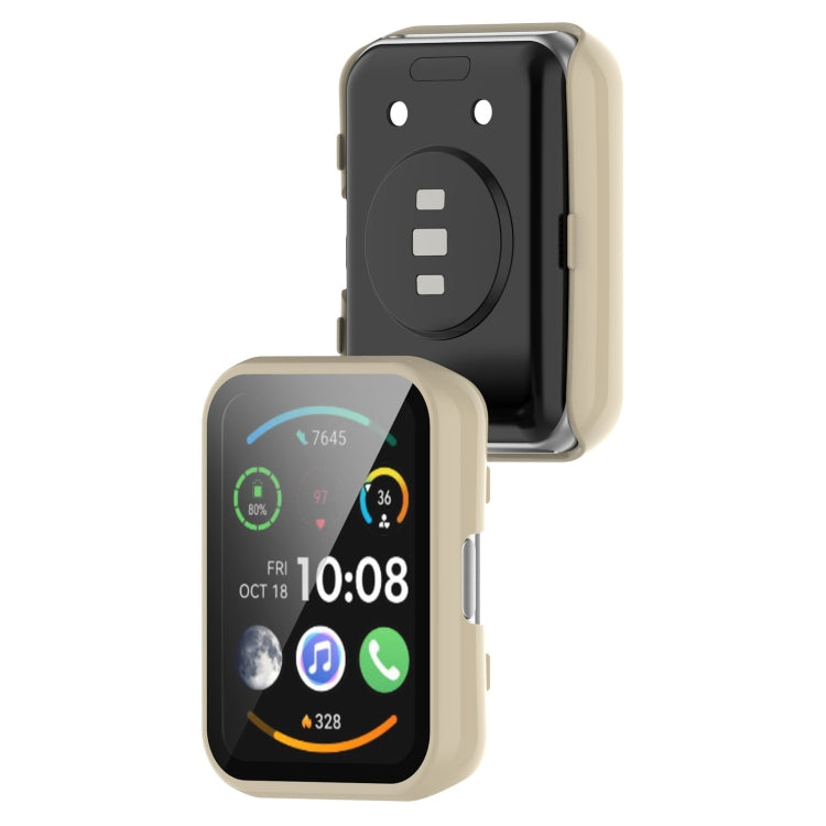 For OPPO Watch Free PC+ Toughened Film Fully Enclosed Protective Watch Case(Green) - by buy2fix | Online Shopping UK | buy2fix