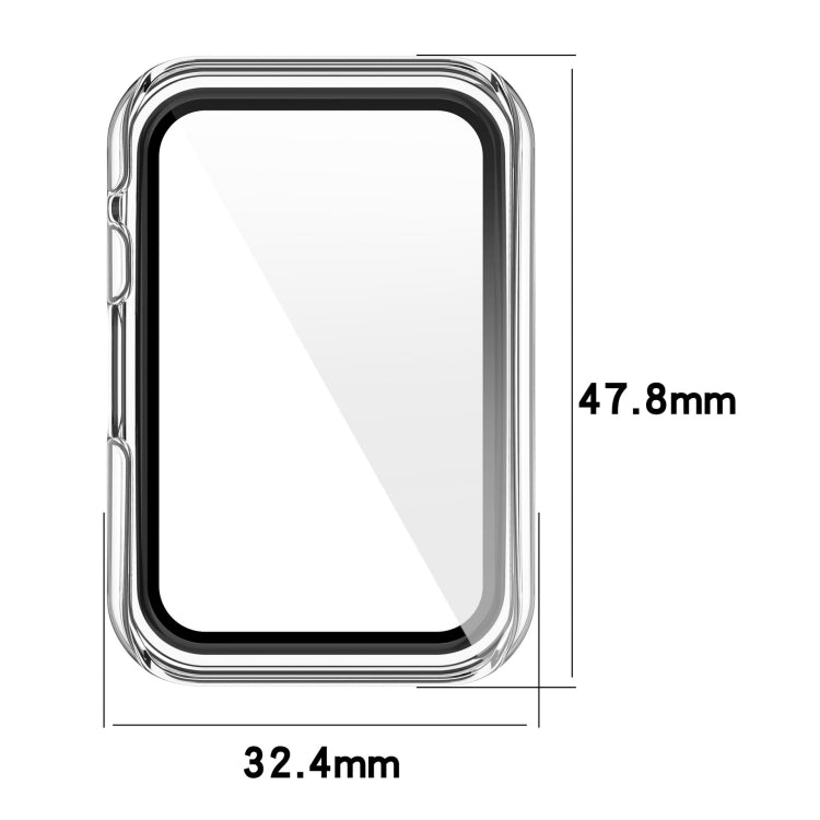 For Huawei Watch Fit New PC+Toughened Film Fully Enclosed Protective Watch Case(Blue) by buy2fix