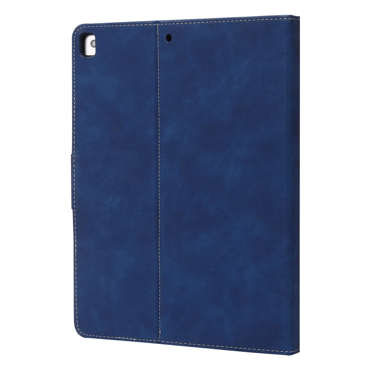 For iPad 10.2 2019 / 2020 / 2021 Calf Texture Horizontal Flip Leather Tablet Case(Dark Blue) - iPad 10.2 Cases by buy2fix | Online Shopping UK | buy2fix
