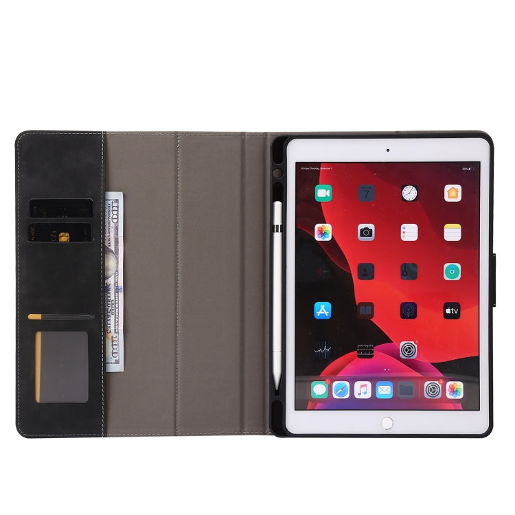 For iPad 10.2 2019 / 2020 / 2021 Calf Texture Horizontal Flip Leather Tablet Case(Black) - iPad 10.2 Cases by buy2fix | Online Shopping UK | buy2fix