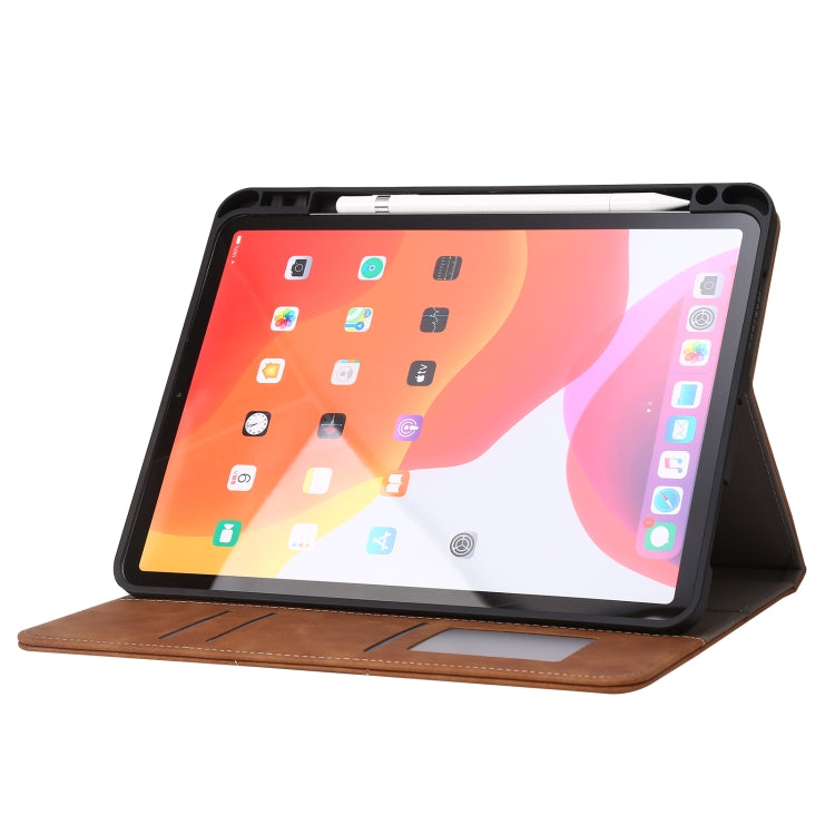 Calf Texture Horizontal Flip Leather Tablet Case For iPad Air 2022 / 2020 10.9(Brown) - iPad Air (2022) / (2020) 10.9 Cases by buy2fix | Online Shopping UK | buy2fix