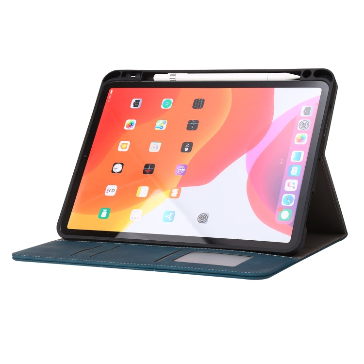 For iPad Pro 11 2022 / 2021 / 2020 / 2018 Calf Texture Horizontal Flip Leather Tablet Case(Light Blue) - iPad Pro 11 (2022/2021) Cases by buy2fix | Online Shopping UK | buy2fix