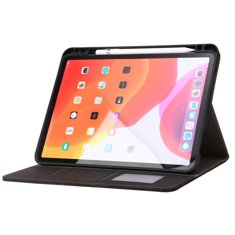 For iPad Pro 11 2022 / 2021 / 2020 / 2018 Calf Texture Horizontal Flip Leather Tablet Case(Black) - iPad Pro 11 (2022/2021) Cases by buy2fix | Online Shopping UK | buy2fix
