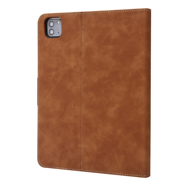 For iPad Pro 11 2022 / 2021 / 2020 / 2018 Calf Texture Horizontal Flip Leather Tablet Case(Brown) - iPad Pro 11 (2022/2021) Cases by buy2fix | Online Shopping UK | buy2fix