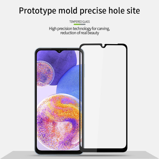 For Samsung Galaxy F13 MOFI 9H 2.5D Full Screen Tempered Glass Film(Black) by MOFI