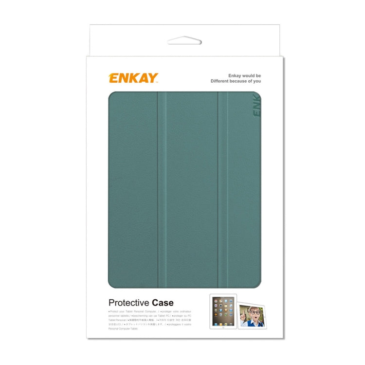 For Amazon Fire 7 12th 2022 ENKAY Smart Leather Tablet Case(Black) by ENKAY