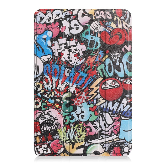 For Amazon Fire 7 12th 2022 JSM Smart Leather Tablet Case(Graffiti) by jumper