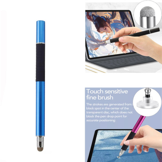 AT-31 Conductive Cloth Head + Precision Sucker Capacitive Pen Head 2-in-1 Handwriting Stylus with 1 Pen Head(Dark Blue) by buy2fix
