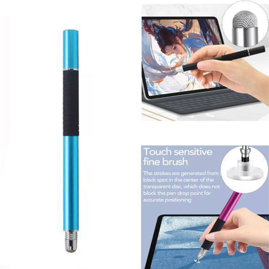 AT-31 Conductive Cloth Head + Precision Sucker Capacitive Pen Head 2-in-1 Handwriting Stylus with 1 Pen Head(Light Blue) by buy2fix
