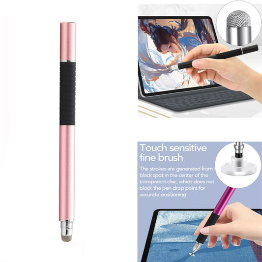 AT-31 Conductive Cloth Head + Precision Sucker Capacitive Pen Head 2-in-1 Handwriting Stylus with 1 Pen Head(Rose Gold) by buy2fix