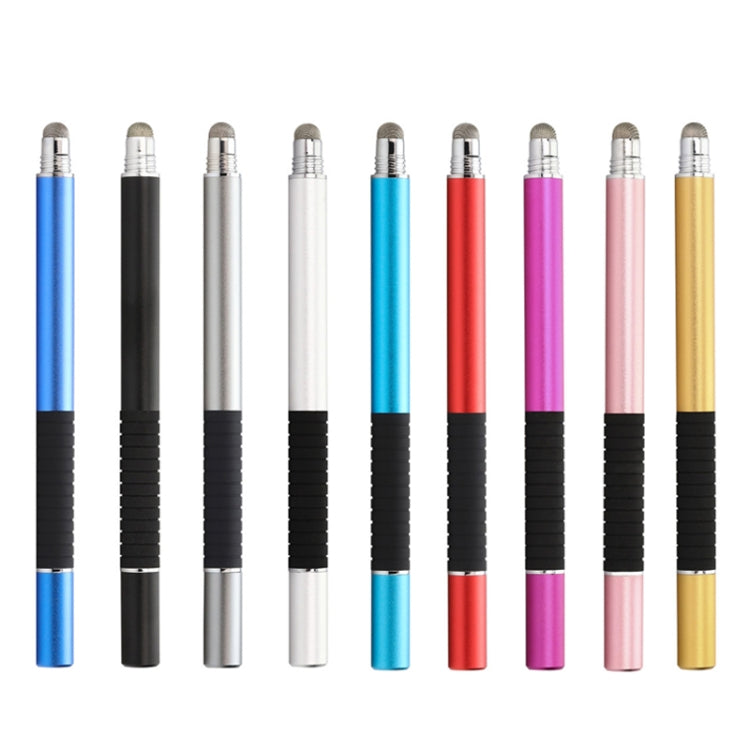 AT-31 Conductive Cloth Head + Precision Sucker Capacitive Pen Head 2-in-1 Handwriting Stylus with 2 Pen Head(Dark Blue) - Stylus Pen by buy2fix | Online Shopping UK | buy2fix