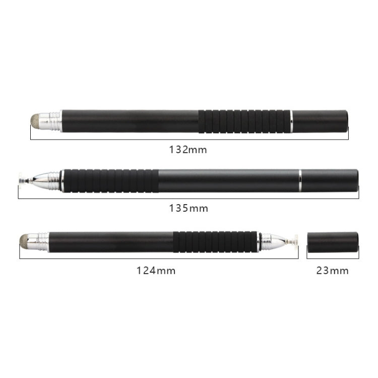 AT-31 Conductive Cloth Head + Precision Sucker Capacitive Pen Head 2-in-1 Handwriting Stylus with 2 Pen Head(Dark Blue) - Stylus Pen by buy2fix | Online Shopping UK | buy2fix
