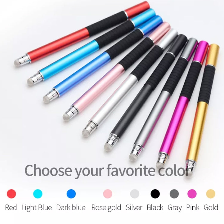 AT-31 Conductive Cloth Head + Precision Sucker Capacitive Pen Head 2-in-1 Handwriting Stylus with 2 Pen Head(Dark Blue) - Stylus Pen by buy2fix | Online Shopping UK | buy2fix
