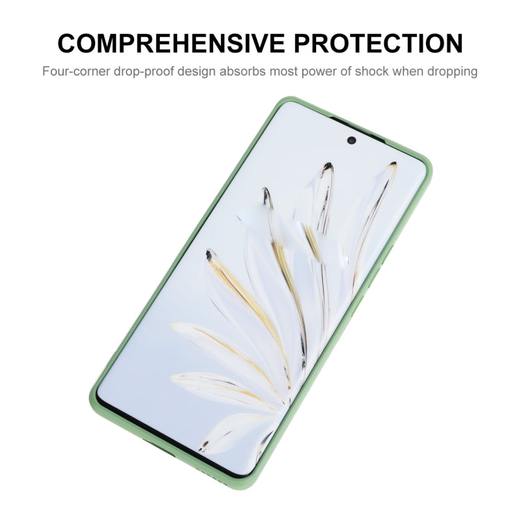 For Honor 70 ENKAY Liquid Silicone Shockproof Phone Case(Beige) - Huawei Cases by ENKAY | Online Shopping UK | buy2fix