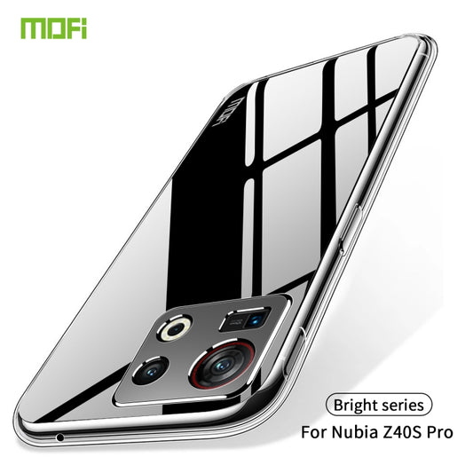 For ZTE Nubia Z40S Pro MOFI Ming Series Ultra-thin TPU Phone Case(Transparent) by MOFI