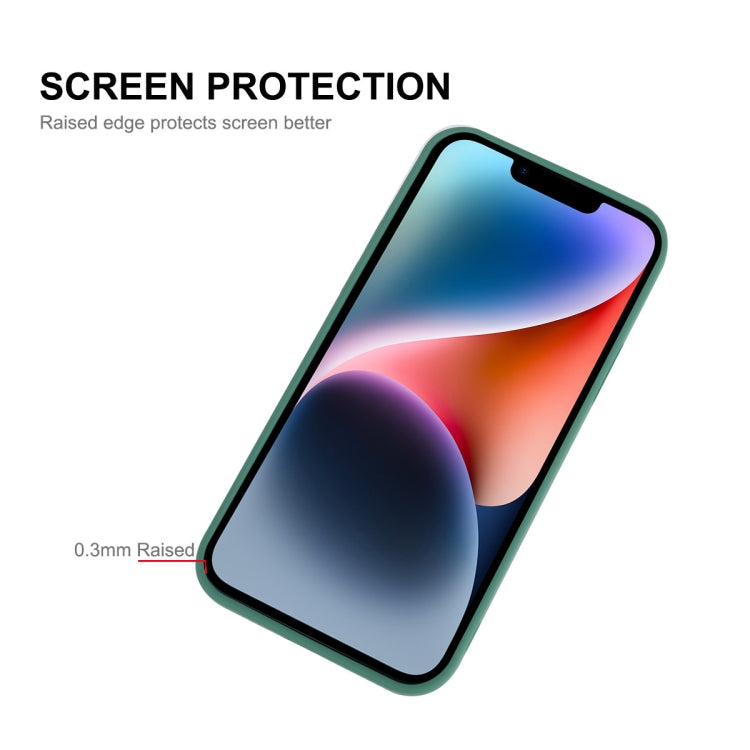 For iPhone 14 Plus ENKAY Liquid Silicone Shockproof Phone Case (Blue) - iPhone 14 Plus Cases by ENKAY | Online Shopping UK | buy2fix