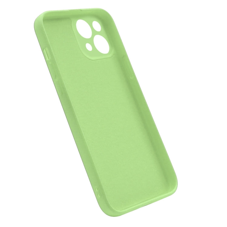 For iPhone 14 ENKAY Liquid Silicone Shockproof Soft Phone Case(Beige) - iPhone 14 Cases by ENKAY | Online Shopping UK | buy2fix