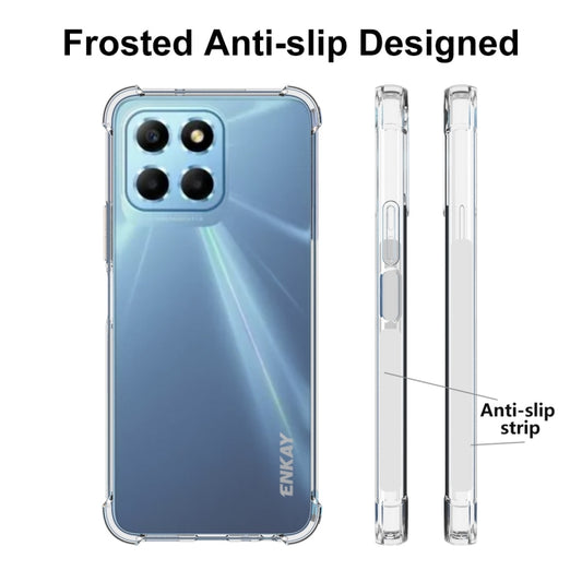 For Honor X8 5G ENKAY Clear TPU Shockproof Phone Case by ENKAY