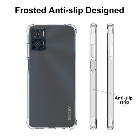 For Motorola Moto E22 4G ENKAY Clear TPU Shockproof Phone Case by ENKAY