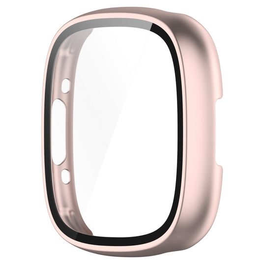 For Fitbit Sense 2 PC+ Toughened Film Integrated Protective Case(Rose Gold) by buy2fix