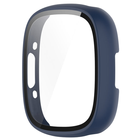 For Fitbit Sense 2 PC+ Toughened Film Integrated Protective Case(Midnight Blue) by buy2fix